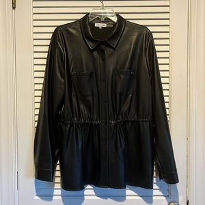Calvin Klein Leather Look Shacket